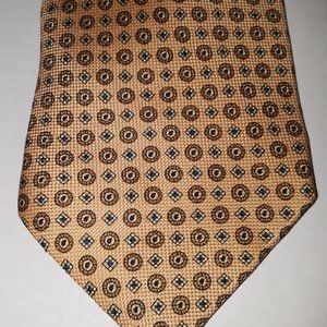 VINTAGE TOMMY HILFIGER - 100% SILK NECKTIE - CLASSIC GEOMETRIC PATTERN